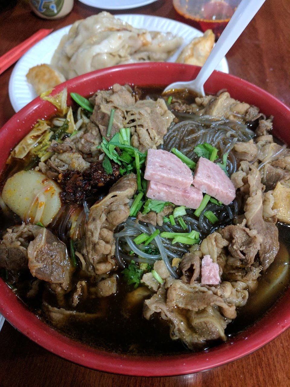羊杂米粉 57 lamb mixed rice noodle soup